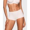 imageINLYRIC Womens Inbarely Plus Boyshorts Underwear  Soft Full Coverage Boxer Shorts Briefs Ladies Panties 3 PackCoconut White 3pack