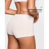imageINLYRIC Womens Inbarely Plus Boyshorts Underwear  Soft Full Coverage Boxer Shorts Briefs Ladies Panties 3 PackCoconut White 3pack