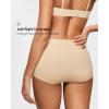 imageINLYRIC Womens Inbarely Plus Boyshorts Underwear  Soft Full Coverage Boxer Shorts Briefs Ladies Panties 3 PackLight Oatmeal 3pack