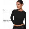 imageINLYRIC Womens Inbarely Soft Long Sleeve Tops Crew Neck Slim Fit Double Lined Basic Casual Going Out Y2K Tees ShirtsBlack