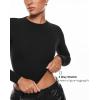 imageINLYRIC Womens Inbarely Soft Long Sleeve Tops Crew Neck Slim Fit Double Lined Basic Casual Going Out Y2K Tees ShirtsBlack
