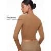 imageINLYRIC Womens Inbarely Soft Long Sleeve Tops Crew Neck Slim Fit Double Lined Basic Casual Going Out Y2K Tees ShirtsCaramel Camel
