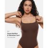 imageINLYRIC Womens Inbarely Soft Scoop Neck Bodysuit Double Lined Cami Sleeveless Spaghetti Strap Going Out Tank TopsHazelnut