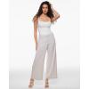 imageINLYRIC Womens Inbarely Soft Scoop Neck Bodysuit Double Lined Cami Sleeveless Spaghetti Strap Going Out Tank TopsWhite