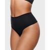 imageINLYRIC Womens Inbarely Soft Thong  High Waisted Tagless Smooth Stretch Underwear Ultrasoft No Show Ladies Panties 3 PackBasic 05 3pack