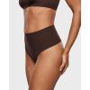 imageINLYRIC Womens Inbarely Soft Thong  High Waisted Tagless Smooth Stretch Underwear Ultrasoft No Show Ladies Panties 3 PackHazelnut 3pack