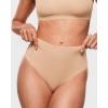 imageINLYRIC Womens Inbarely Soft Thong  High Waisted Tagless Smooth Stretch Underwear Ultrasoft No Show Ladies Panties 3 PackWarm Beige 3pack