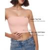 imageINLYRIC Natrelax Womens Tube Tops Strapless Bandeau Crop Top Double Lined Sexy Summer Going Out Tops Solid StretchyBlush Pink