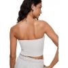 imageINLYRIC Natrelax Womens Tube Tops Strapless Bandeau Crop Top Double Lined Sexy Summer Going Out Tops Solid StretchyCrag Grey