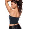 imageINLYRIC Natrelax Womens Tube Tops Strapless Bandeau Crop Top Double Lined Sexy Summer Going Out Tops Solid StretchyTwilight Blue