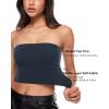 imageINLYRIC Natrelax Womens Tube Tops Strapless Bandeau Crop Top Double Lined Sexy Summer Going Out Tops Solid StretchyTwilight Blue
