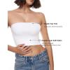 imageINLYRIC Natrelax Womens Tube Tops Strapless Bandeau Crop Top Double Lined Sexy Summer Going Out Tops Solid StretchyWhite