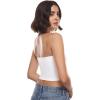 imageINLYRIC Natrelax Womens Tube Tops Strapless Bandeau Crop Top Double Lined Sexy Summer Going Out Tops Solid StretchyWhite