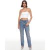 imageINLYRIC Natrelax Womens Tube Tops Strapless Bandeau Crop Top Double Lined Sexy Summer Going Out Tops Solid StretchyWhite