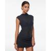 imageINLYRIC Womens Cosnufy Mesh Sheer Mock Turtle Neck Tank Tops See Through Sleeveless Sexy Summer Going Out TopsTwilight Blue