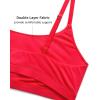 imageINLYRIC Womens Inbarely Bralettes Cami Bras No Underwire Wireless Seamless Unlined Comfort Sports BraBright Red