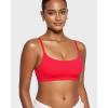 imageINLYRIC Womens Inbarely Bralettes Cami Bras No Underwire Wireless Seamless Unlined Comfort Sports BraBright Red