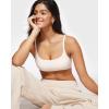 imageINLYRIC Womens Inbarely Bralettes Cami Bras No Underwire Wireless Seamless Unlined Comfort Sports BraCoconut White