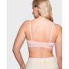 imageINLYRIC Womens Inbarely Bralettes Cami Bras No Underwire Wireless Seamless Unlined Comfort Sports BraGentle Rose