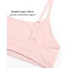 imageINLYRIC Womens Inbarely Bralettes Cami Bras No Underwire Wireless Seamless Unlined Comfort Sports BraGentle Rose