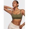 imageINLYRIC Womens Inbarely Bralettes Cami Bras No Underwire Wireless Seamless Unlined Comfort Sports BraWarm Green