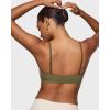 imageINLYRIC Womens Inbarely Bralettes Cami Bras No Underwire Wireless Seamless Unlined Comfort Sports BraWarm Green