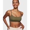 imageINLYRIC Womens Inbarely Bralettes Cami Bras No Underwire Wireless Seamless Unlined Comfort Sports BraWarm Green