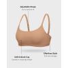 imageINLYRIC Womens Inbarely Soft Bralettes  Cami Bras No Underwire Seamless Unlined Comfort BraletteGravel Beige