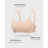 imageINLYRIC Womens Inbarely Soft Bralettes  Cami Bras No Underwire Seamless Unlined Comfort BraletteWheat Beige