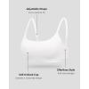 imageINLYRIC Womens Inbarely Soft Bralettes  Cami Bras No Underwire Seamless Unlined Comfort BraletteWhite  See Through