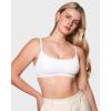 imageINLYRIC Womens Inbarely Soft Bralettes  Cami Bras No Underwire Seamless Unlined Comfort BraletteWhite  See Through