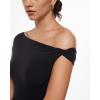 imageINLYRIC Womens Inbarely Soft Off The Shoulder Tops Versatile Going Out Trendy Shirts Y2K Spring Summer OutfitsBlack