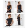 imageINLYRIC Womens Inbarely Soft Off The Shoulder Tops Versatile Going Out Trendy Shirts Y2K Spring Summer OutfitsBlack