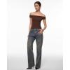 imageINLYRIC Womens Inbarely Soft Off The Shoulder Tops Versatile Going Out Trendy Shirts Y2K Spring Summer OutfitsHazelnut
