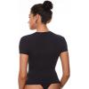 imageINLYRIC Womens Inbarely Soft Short Sleeve Tops Crew Neck Summer Going Out Tees Basic Slim Fitted Breathable TShirtBlack