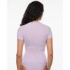 imageINLYRIC Womens Inbarely Soft Short Sleeve Tops Crew Neck Summer Going Out Tees Basic Slim Fitted Breathable TShirtOrchid Hush