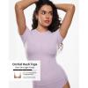 imageINLYRIC Womens Inbarely Soft Short Sleeve Tops Crew Neck Summer Going Out Tees Basic Slim Fitted Breathable TShirtOrchid Hush