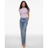 imageINLYRIC Womens Inbarely Soft Short Sleeve Tops Crew Neck Summer Going Out Tees Basic Slim Fitted Breathable TShirtOrchid Hush