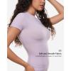 imageINLYRIC Womens Inbarely Soft Short Sleeve Tops Crew Neck Summer Going Out Tees Basic Slim Fitted Breathable TShirtOrchid Hush