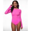 imageINLYRIC Womens Long Sleeve TShirts Crew Neck Basic Fitted Slim Crop Tops Going Out Trendy Tops Spring TeesGlitter Rose