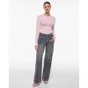 imageINLYRIC Womens Long Sleeve TShirts Crew Neck Basic Fitted Slim Crop Tops Going Out Trendy Tops Spring TeesSweet Pink
