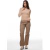 imageINLYRIC Womens Long Sleeve TShirts Crew Neck Basic Fitted Slim Crop Tops Going Out Trendy Tops Spring TeesWheat Beige