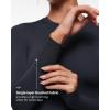 imageINLYRIC Womens Long Sleeve TShirts Crew Neck Basic Fitted Slim Tees Thermal Going Out Trendy Crop TopsTrue Navy