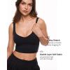 imageINLYRIC Womens Natrelax Sexy Tank Crop Tops Sweetheart V Neck Backless Sleeveless Summer Going Out Tank TopBlack