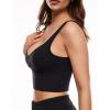 imageINLYRIC Womens Natrelax Sexy Tank Crop Tops Sweetheart V Neck Backless Sleeveless Summer Going Out Tank TopBlack