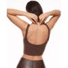 imageINLYRIC Womens Natrelax Sexy Tank Crop Tops Sweetheart V Neck Backless Sleeveless Summer Going Out Tank TopCoffee Brown