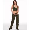 imageINLYRIC Womens Natrelax Sexy Tank Crop Tops Sweetheart V Neck Backless Sleeveless Summer Going Out Tank TopOlive Green