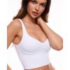 imageINLYRIC Womens Natrelax Sexy Tank Crop Tops Sweetheart V Neck Backless Sleeveless Summer Going Out Tank TopWhite