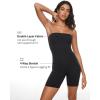 imageINLYRIC Womens Natrelax Strapless Jumpsuit  One Piece Tube Top Sexy Bodycon Workout Shorts Rompers Summer OutfitsBlack