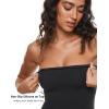imageINLYRIC Womens Natrelax Strapless Jumpsuit  One Piece Tube Top Sexy Bodycon Workout Shorts Rompers Summer OutfitsBlack